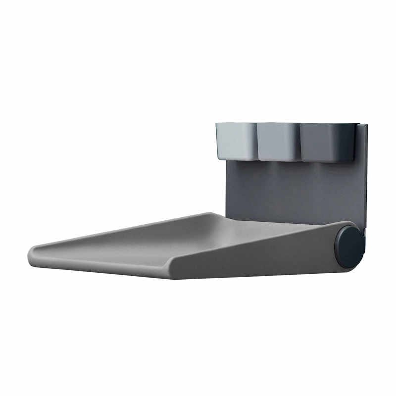 Leander Wally Wall Mounted Changing Unit in Dusty Grey