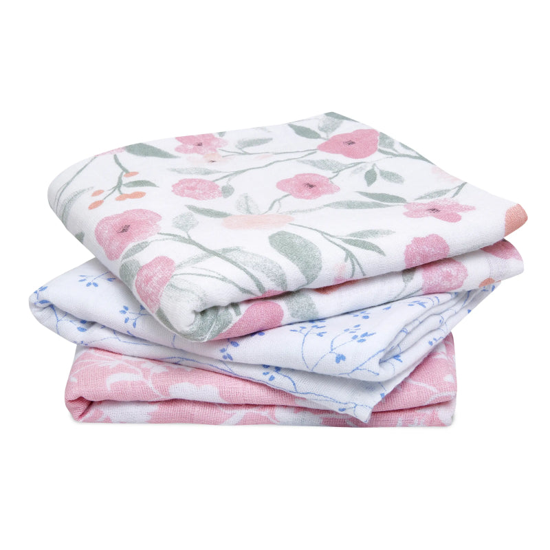 Aden and Anais Ma Fleur Muslin Squares - 3 pack