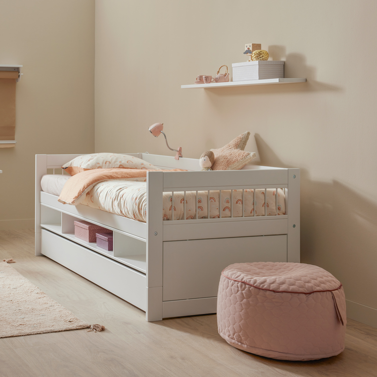 Breeze Cabin Bed with shelf and trundle drawer by Lifetime Kidsrooms