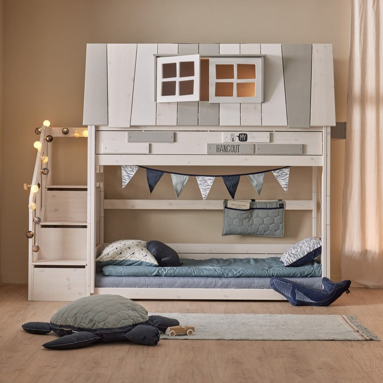 Lifetime Kidsrooms – Low Hangout Bunk Bed With Storage Steps