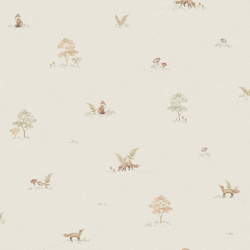 Borastapeter Little Fox Wallpaper