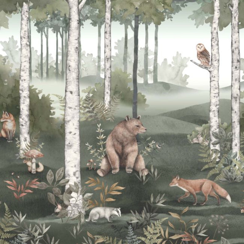 Borastapeter Wild Forest Mural Wallpaper