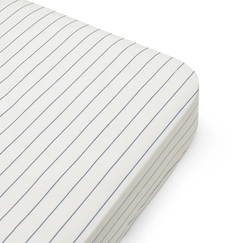 Dear April Fitted Sheet for Euro Small Double in Sail Stripes (120 x 200cm)