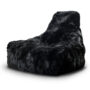 Extreme Lounging Mighty Fur Bean Bag in Black