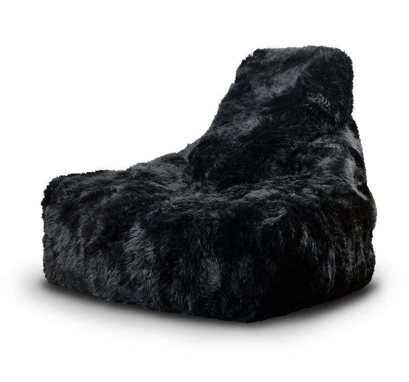 Extreme Lounging Mighty Fur Bean Bag in Black