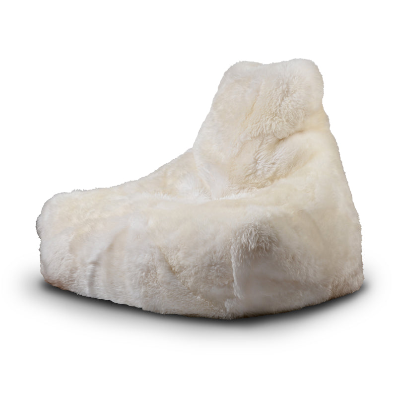 Extreme Lounging Mighty Fur Bean Bag in Cream