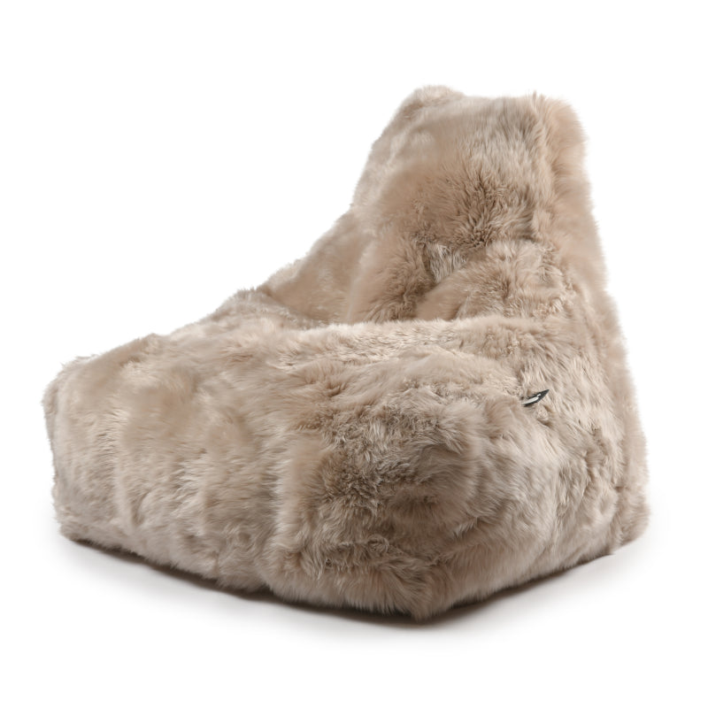 Extreme Lounging Mighty Fur Bean Bag in Oyster