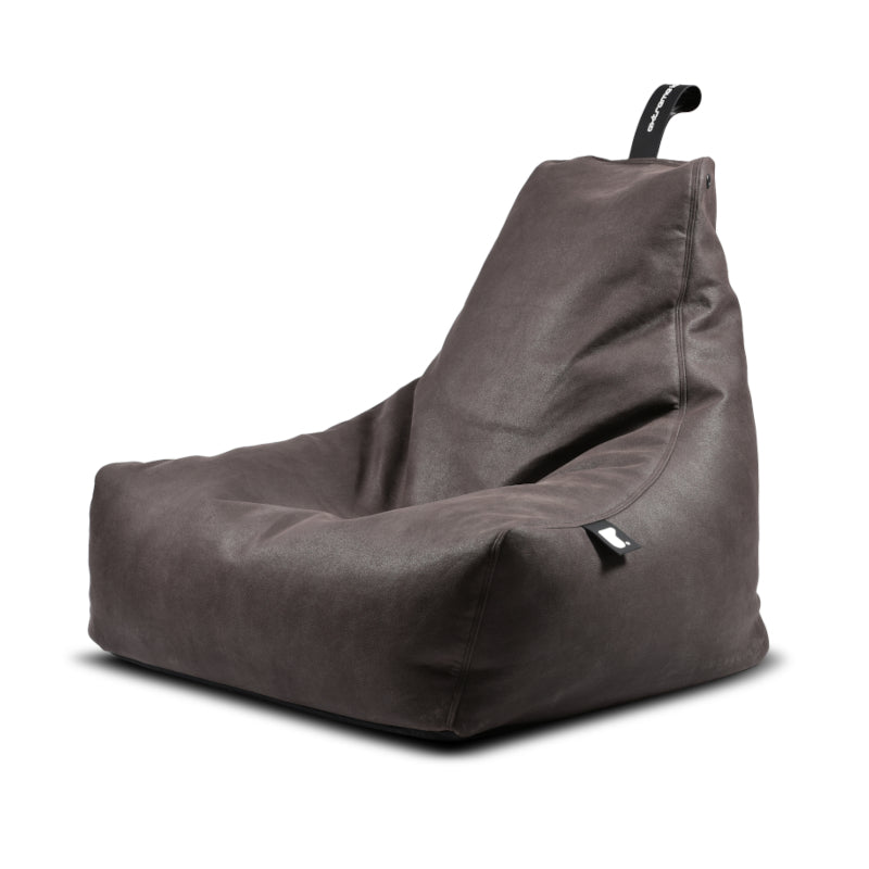 Extreme Lounging Mighty Luxury Bean Bag in Faux Leather Slate