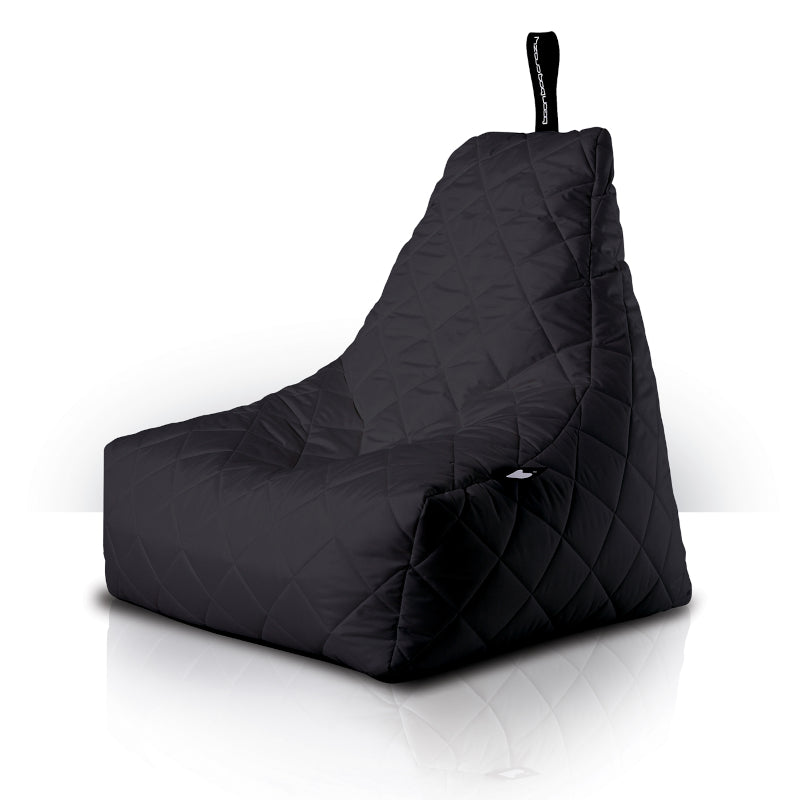 Extreme Lounging Mighty Quilted Bean Bag in Black