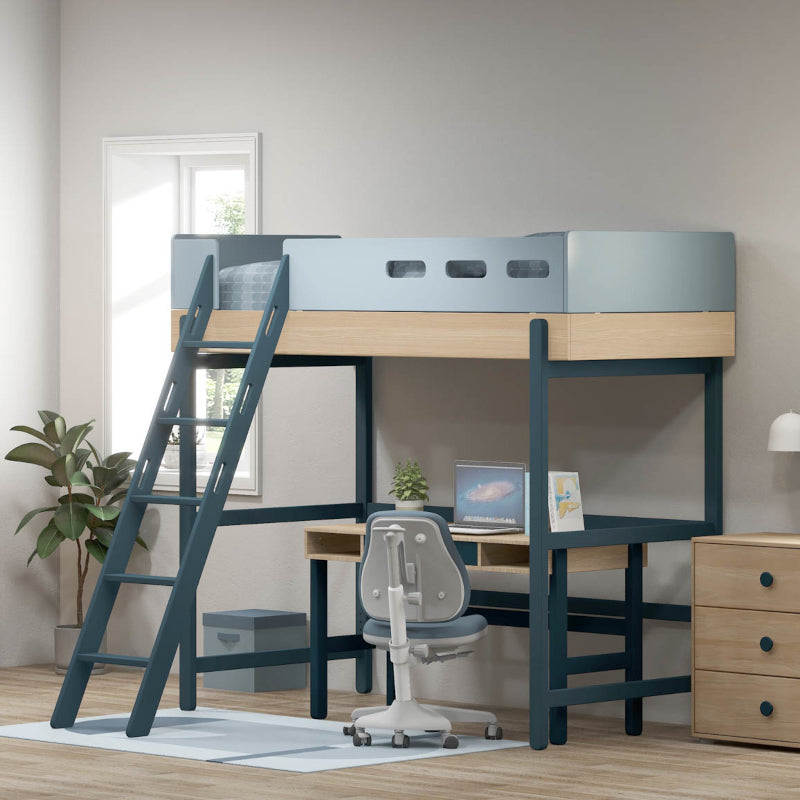 Flexa Popsicle High Bed with Slanting Ladder & Storage options – Available in 3 colours