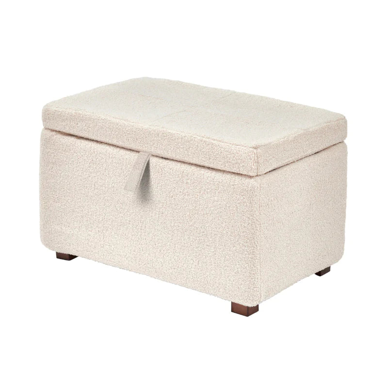 Gaia Baby Serena Footstool in Biscuit Boucle