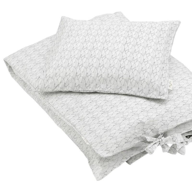 Seashell white bedding set - cot bed by Konges Slojd