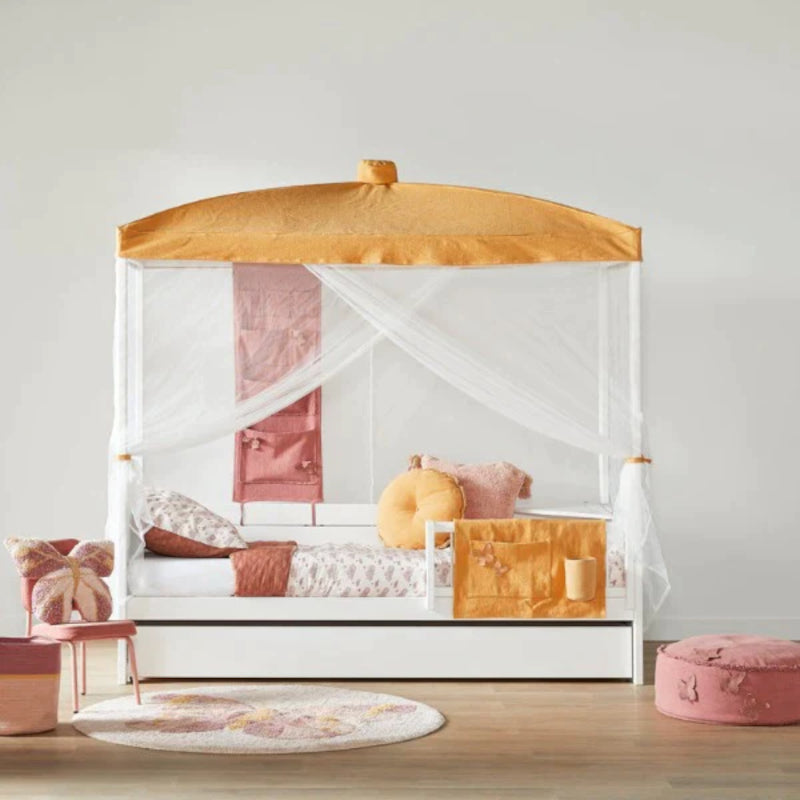 Lifetime Kidsrooms Four Poster Canopy Bed in Honey Glow