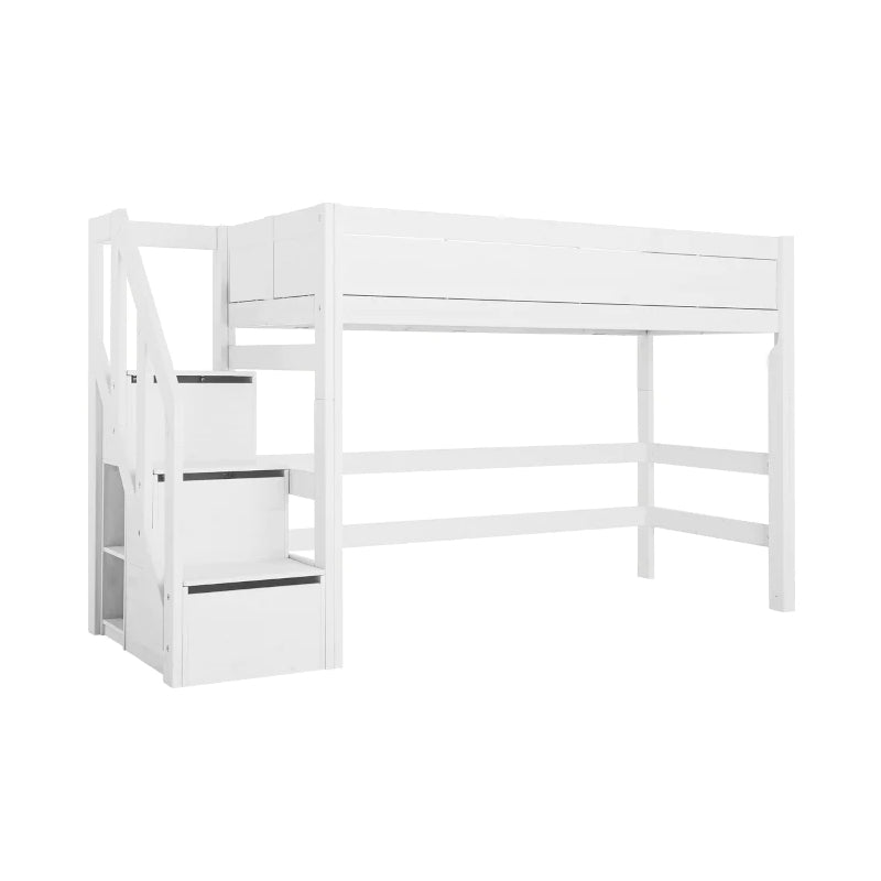 Lifetime Kidsrooms Low Loft Bed with Storage Steps
