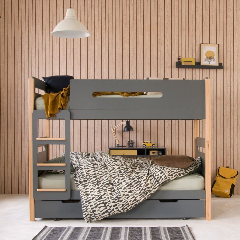 Little Folks The Edit Bunk Bed in Natural Beech & Anthracite