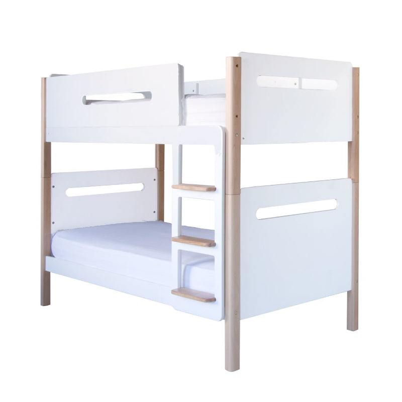 Little Folks The Edit Bunk Bed in White & Natural Beech