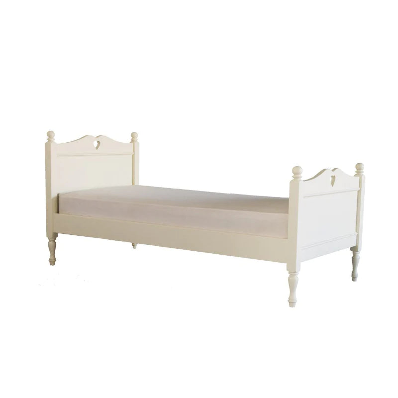 Little Folks Single Fargo Carved Heart Bed with Optional Trundle – 2 colour options