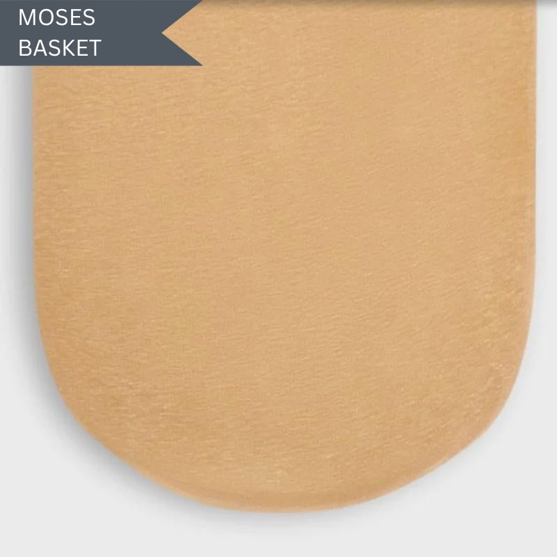 Little Green Sheep Moses Baskets Fitted Sheet in Honey