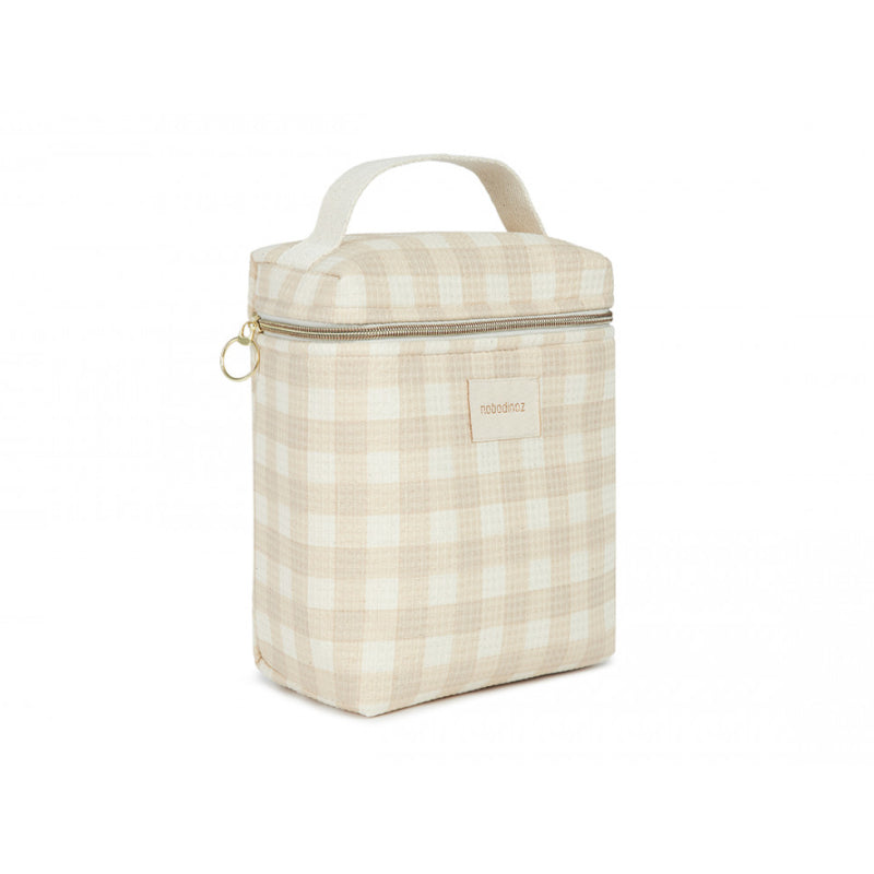Nobodinoz Concerto Lunch Bag in Ivory Check