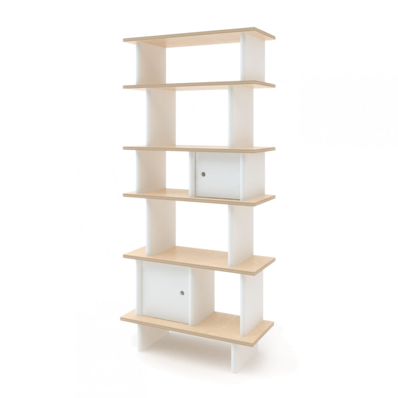 Oeuf Vertical Mini Library in White & Birch