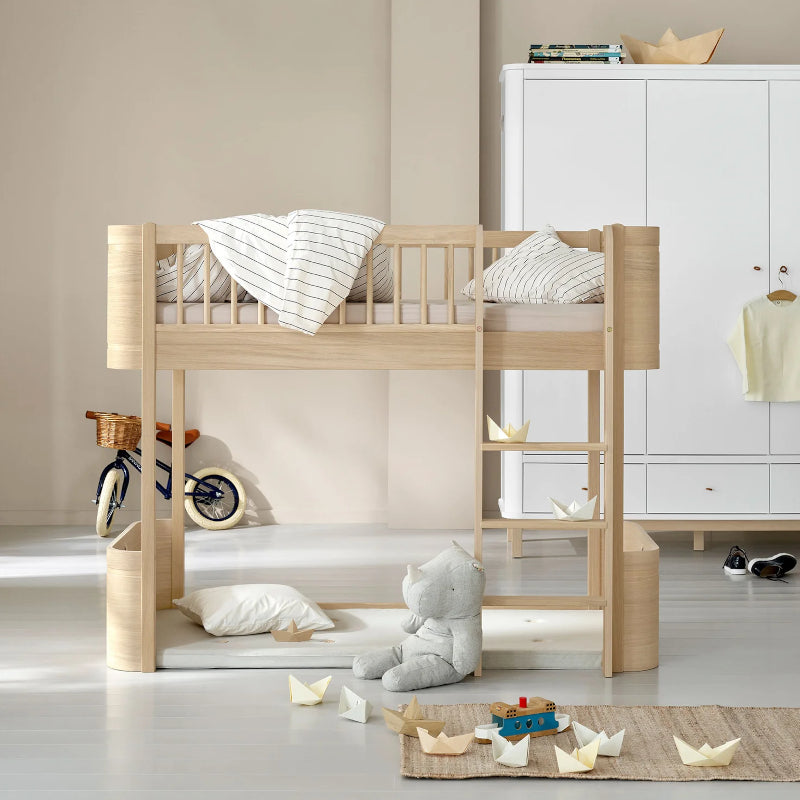 Oliver Furniture Wood Mini+ Junior Loft Bed in Oak