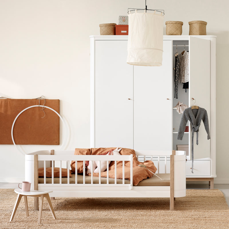 Oliver Furniture Wood Mini+ Junior Bed in White & Oak