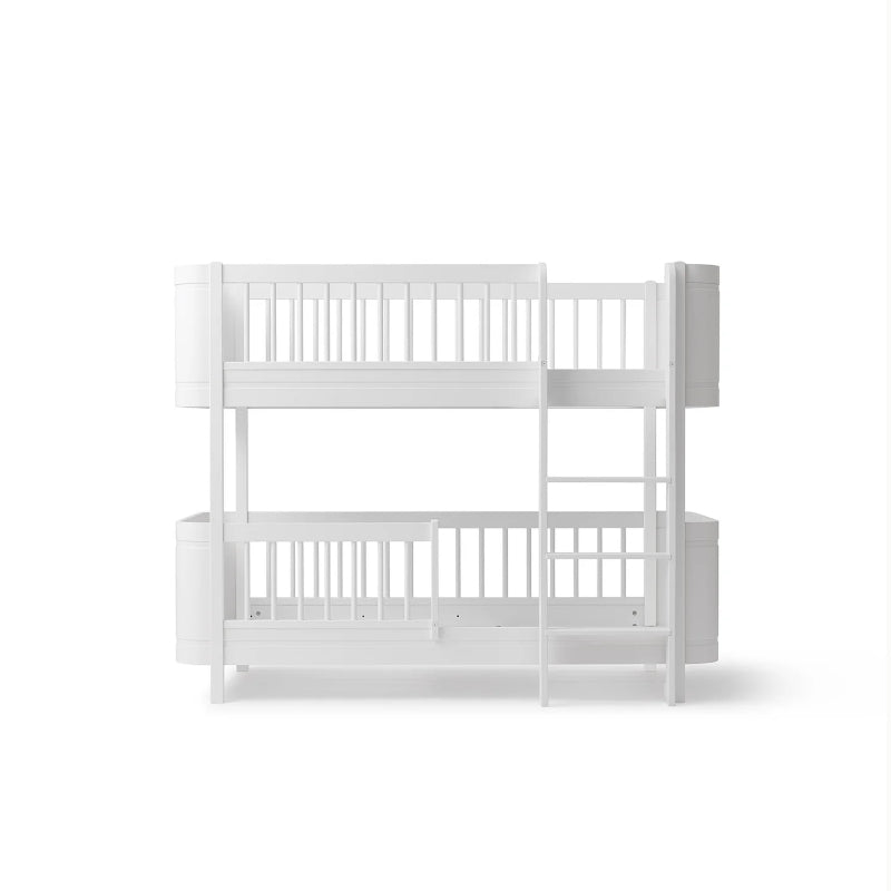 Oliver Furniture Wood Mini+ Low Bunk Bed in All White