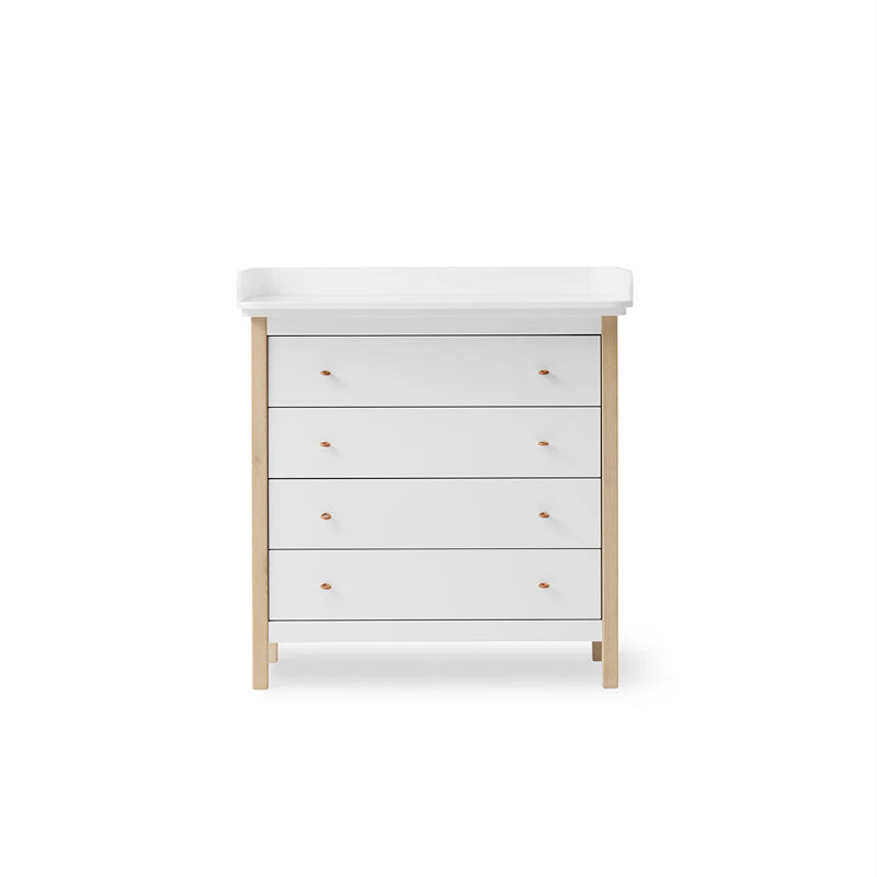 Oliver Furniture Wood Nursery Dresser in White & Oak