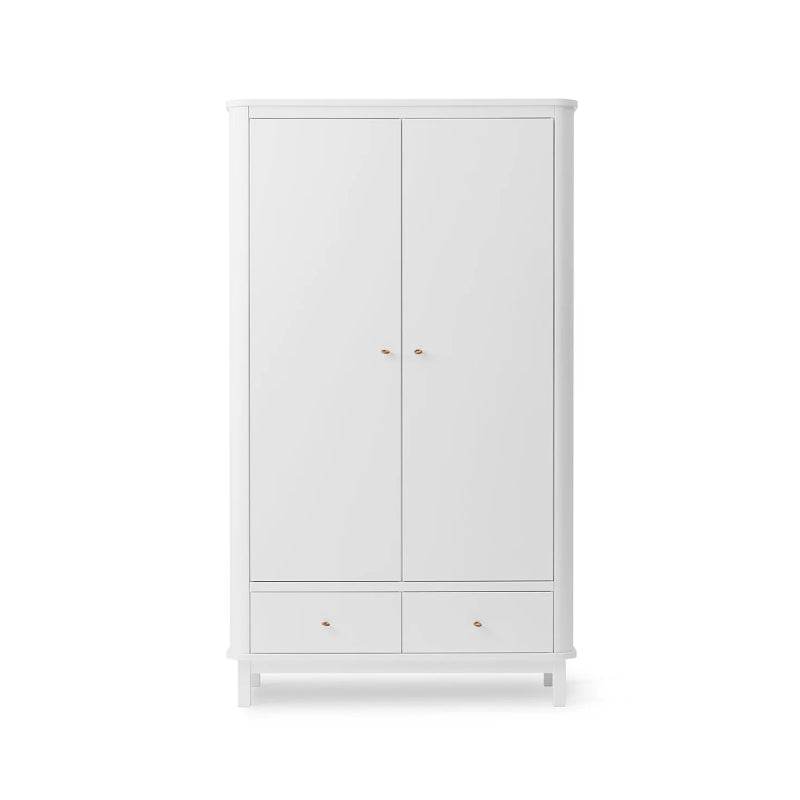 Oliver Furniture Wood 2 Door Wardrobe in All White