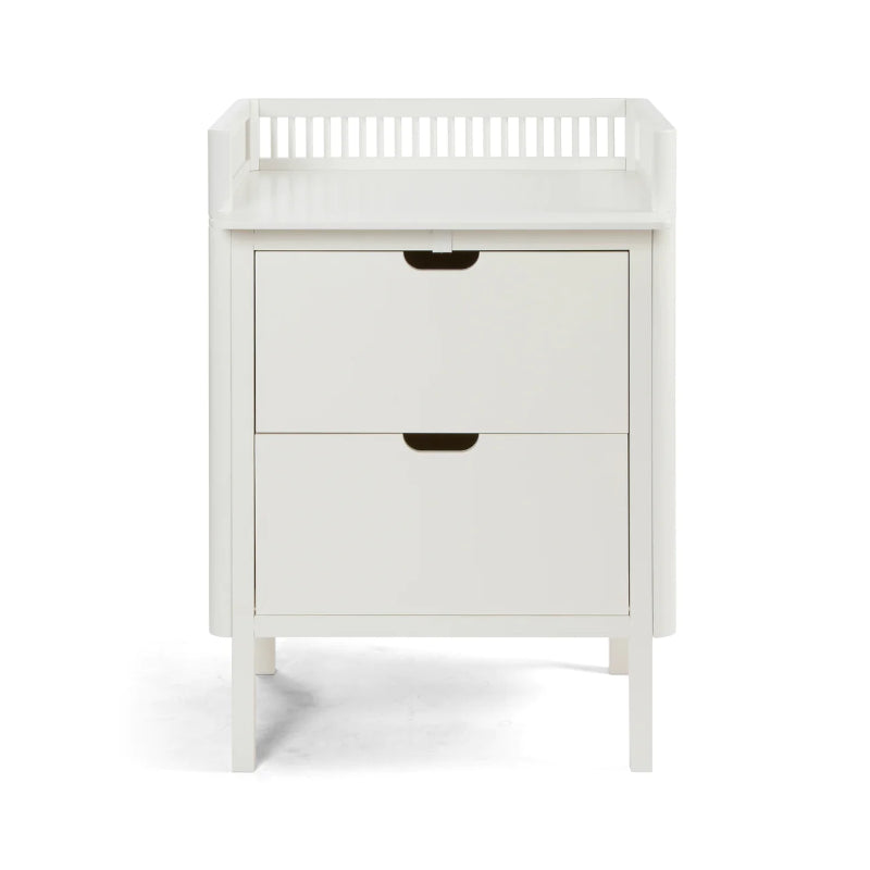 Sebra Changing Unit With Drawers in White