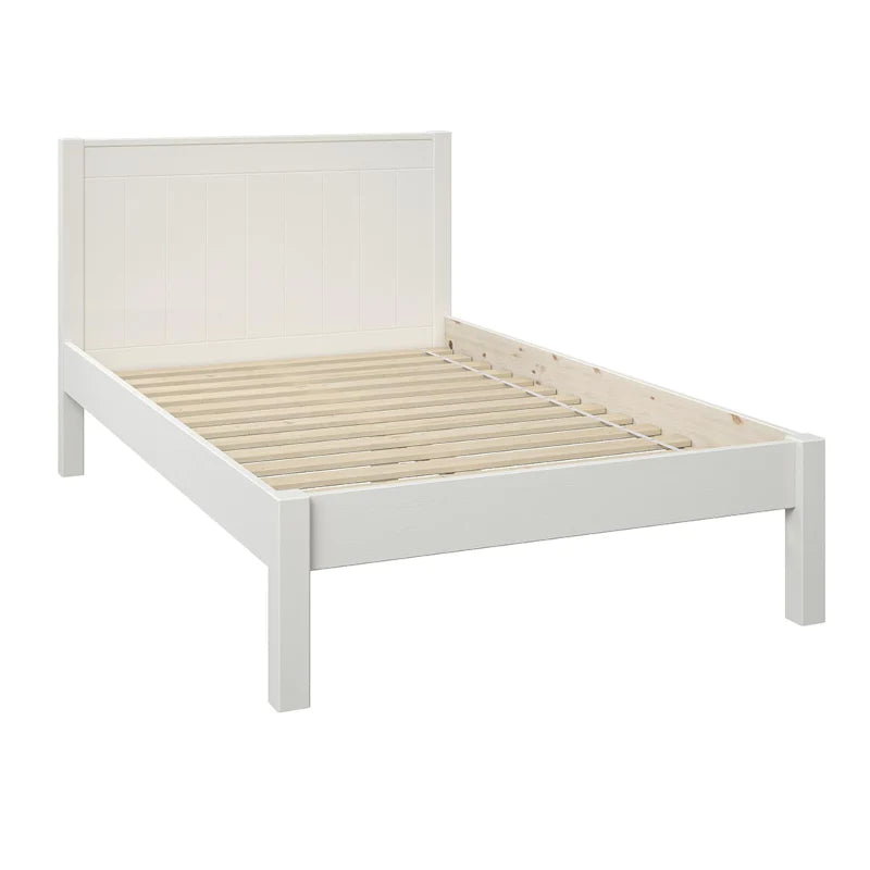 Stompa Classic Double Bed with Optional Drawers in White