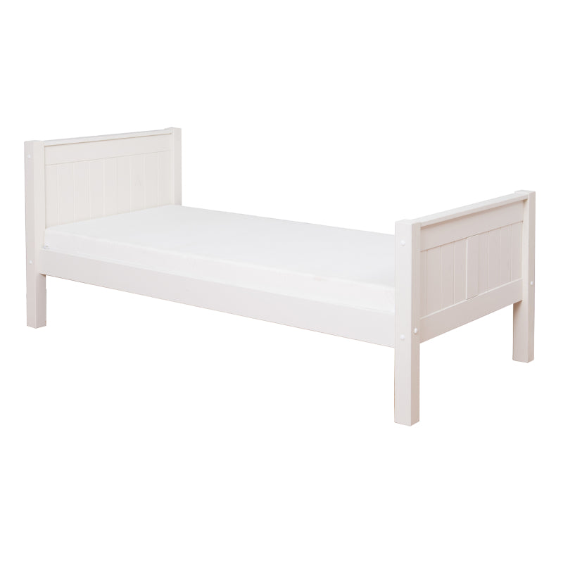 Stompa Classic Kids Single Bed with Optional Trundle or Drawers in White