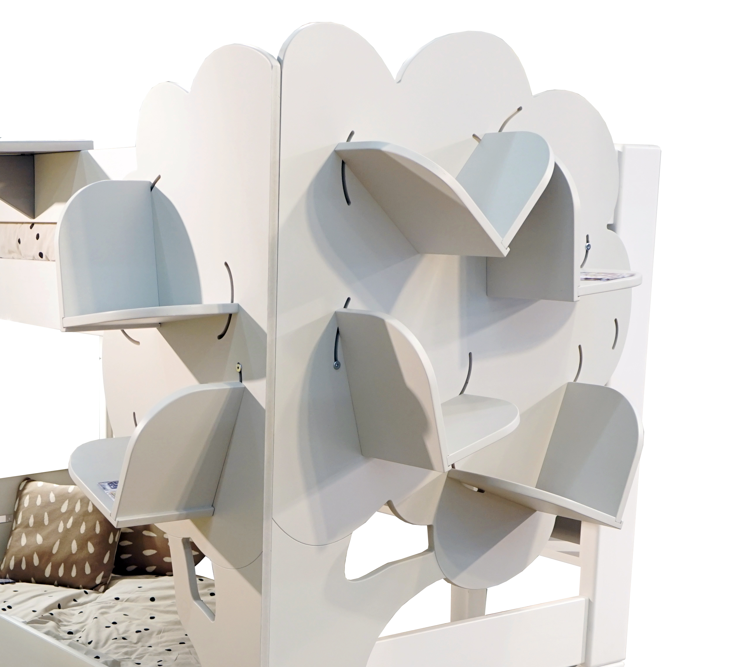 Mathy by Bols Bunk with Trundle and Tree Bookcase