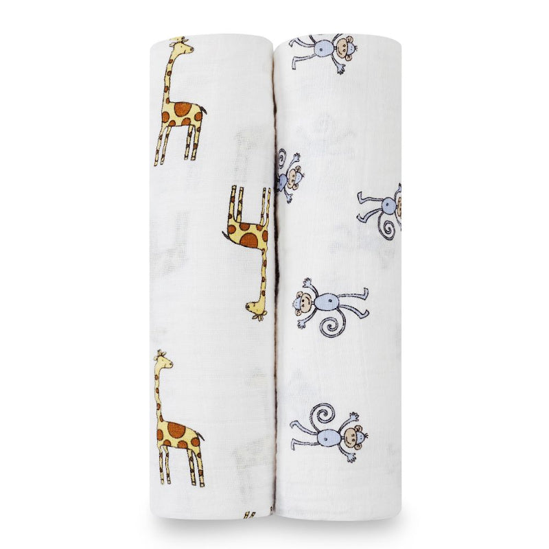 Aden and Anais Jungle Jam Muslin Swaddles – 2 pack
