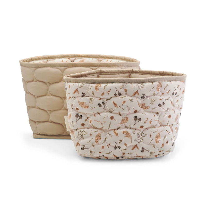 Avery Row Quilted Storage Baskets in Grasslands – set of 2
