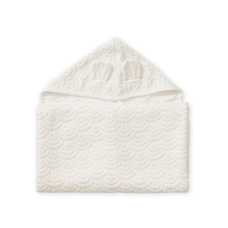 White Hooded Bath Towel by Cam Cam for Babies