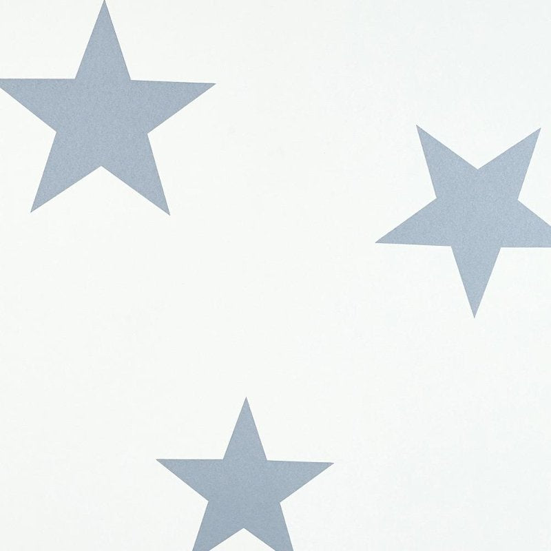 Hibou Home Star Stellar Blue & White Wallpaper