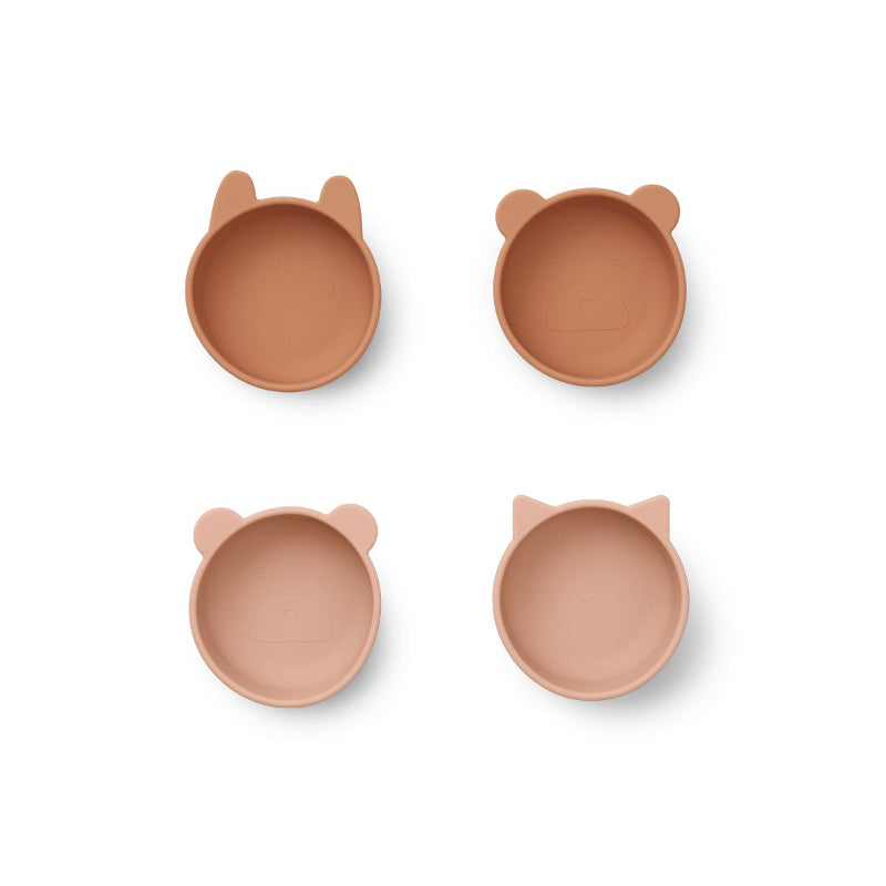 Liewood Iggy Silicone Bowls in Tuscany Rose Mix (set of 4)