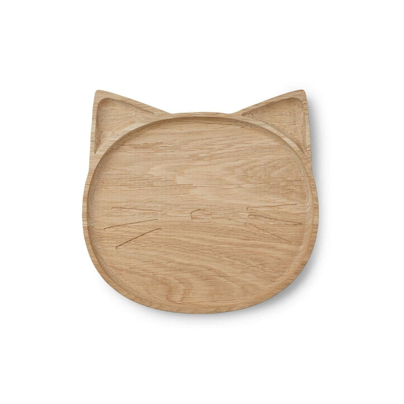 Liewood Wood Plate Tableware Cat Thumbnail