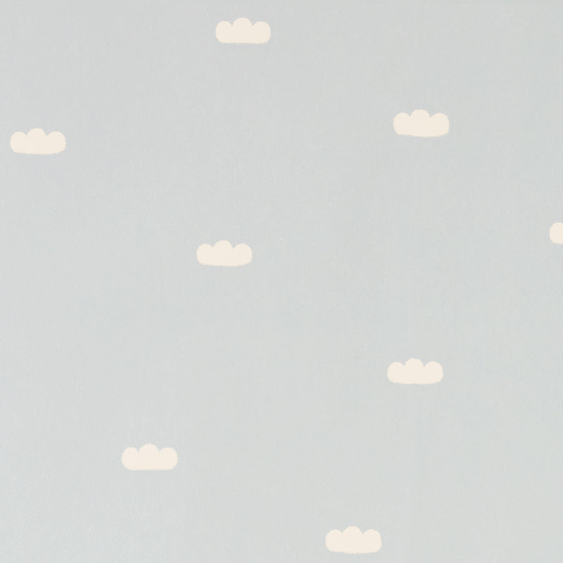 Majvillan Dreamy Clouds Dusty Blue Wallpaper