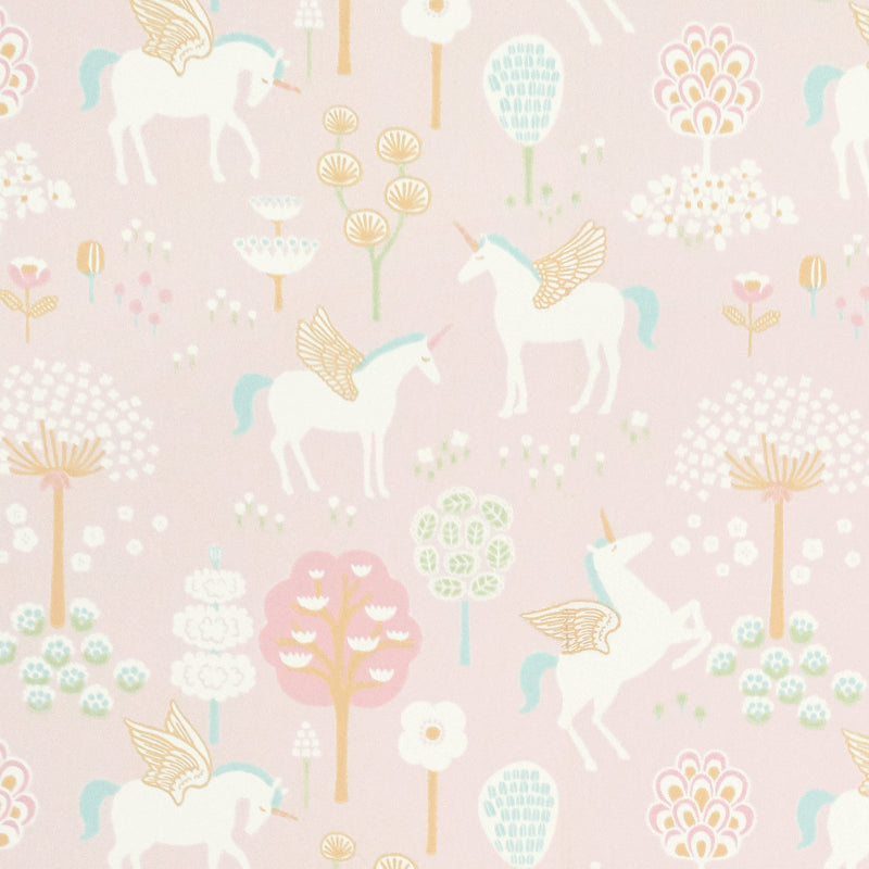 Majvillan True Unicorns Pink Wallpaper