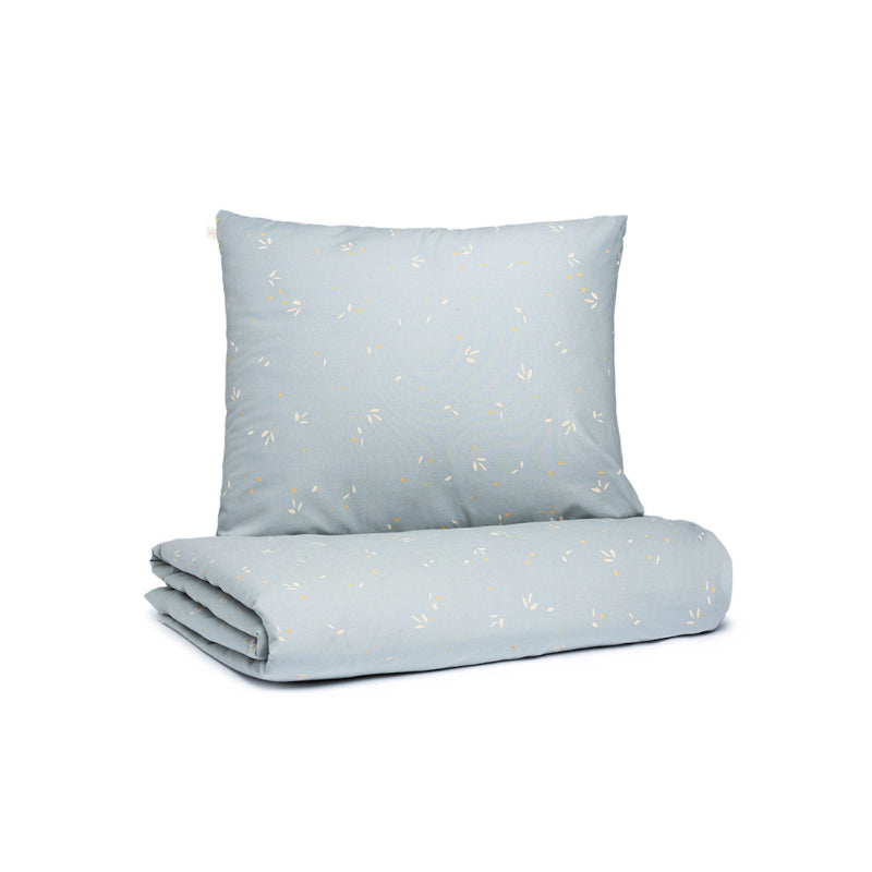 Nobodinoz Cotbed Himalaya Duvet Cover in Willow Soft Blue