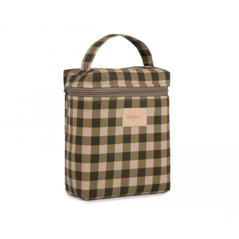 Nobodinoz Hyde Park Lunch Bag in Green Check