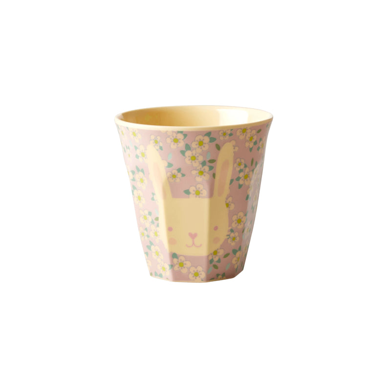 Rice Melamine Cup in Pink Bunny