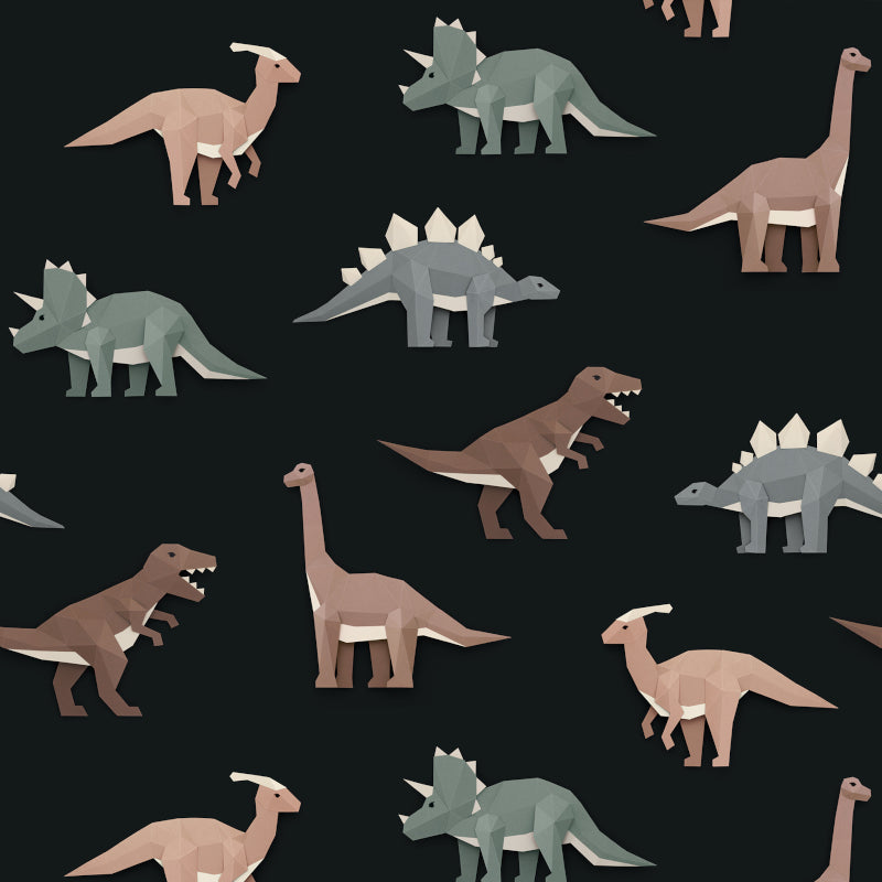 Studio Ditte Dinosaur Dark Wallpaper