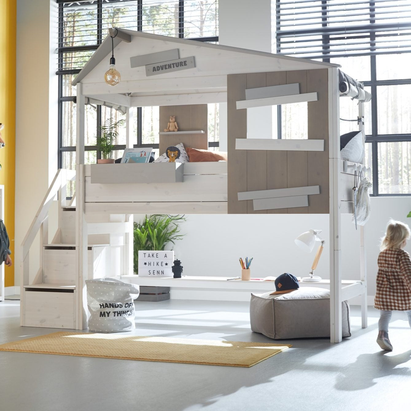 Lifetime Semi-High Hideout Bed With Storage Steps