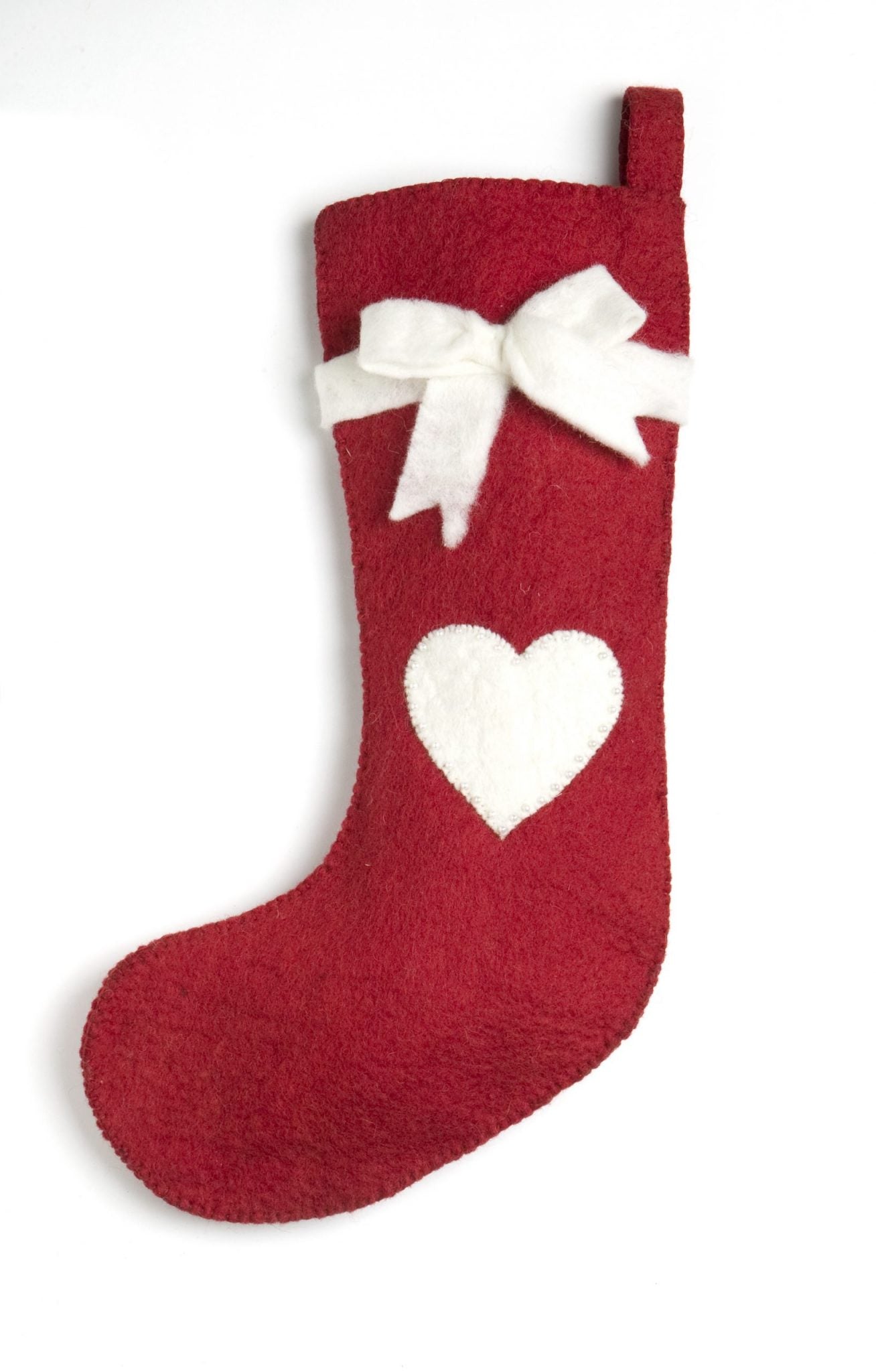 Gry and Sif Christmas Stocking – Red Heart