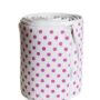 Farg & Form White with Pink Spot Cot Bumper