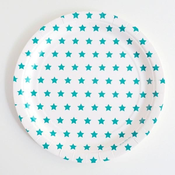 Paper plates  by my little day –  blue stars