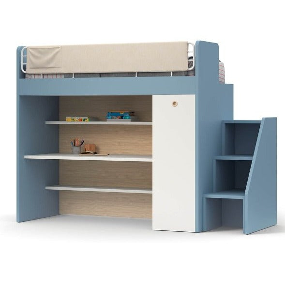 Ergo Loft Storage Bed by Nidi available with step or a ladder